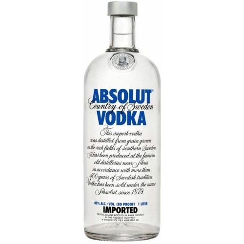 Absolut Vodka | Blue Fles 1 liter | 40 %